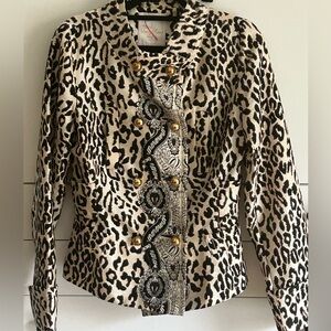 Anthropologie Leopard Print Jacket